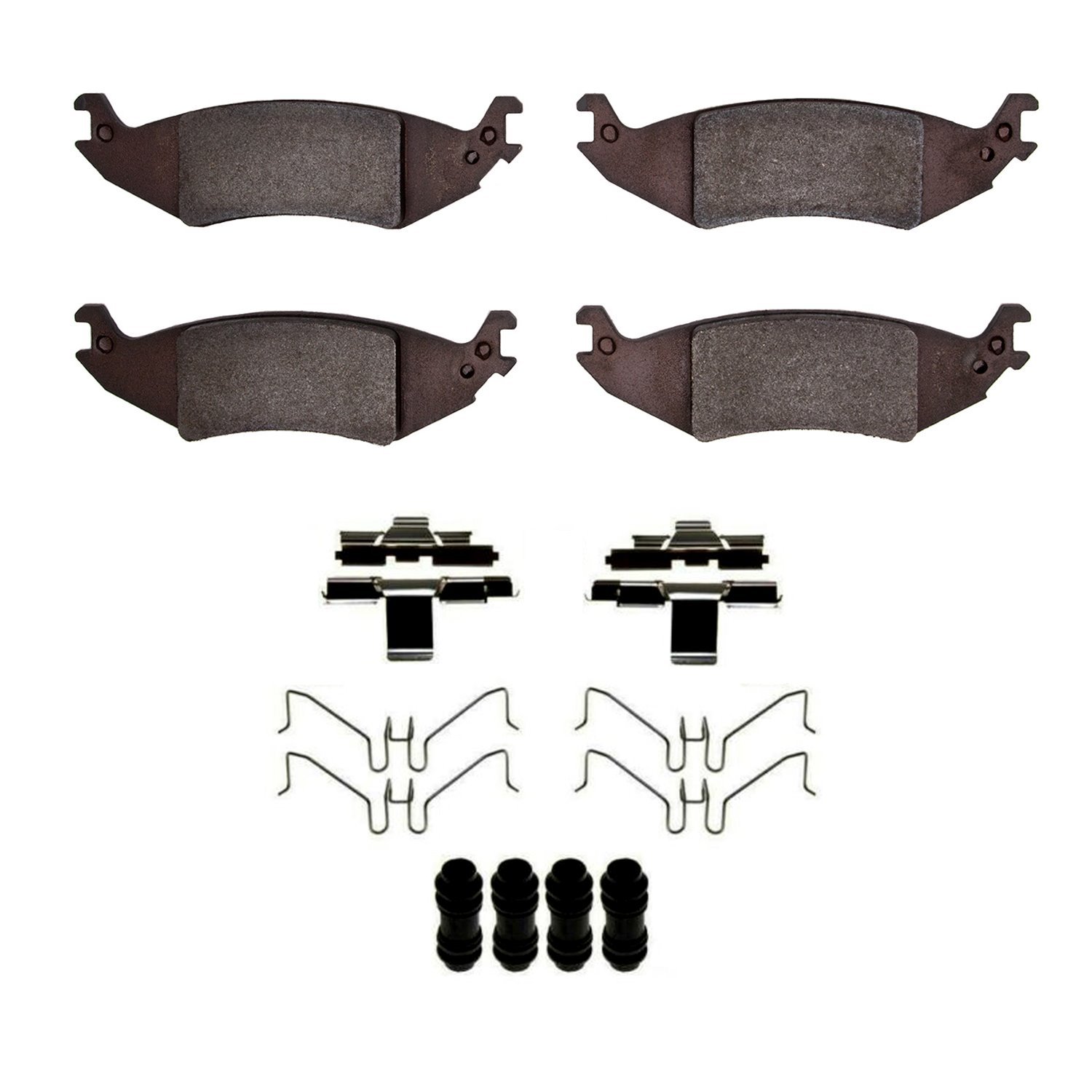 1311-1046-01 3000-Series Semi-Metallic Brake Pads & Hardware Kit, 2004-2006 Ford/Lincoln/Mercury/Mazda, Position: Rear