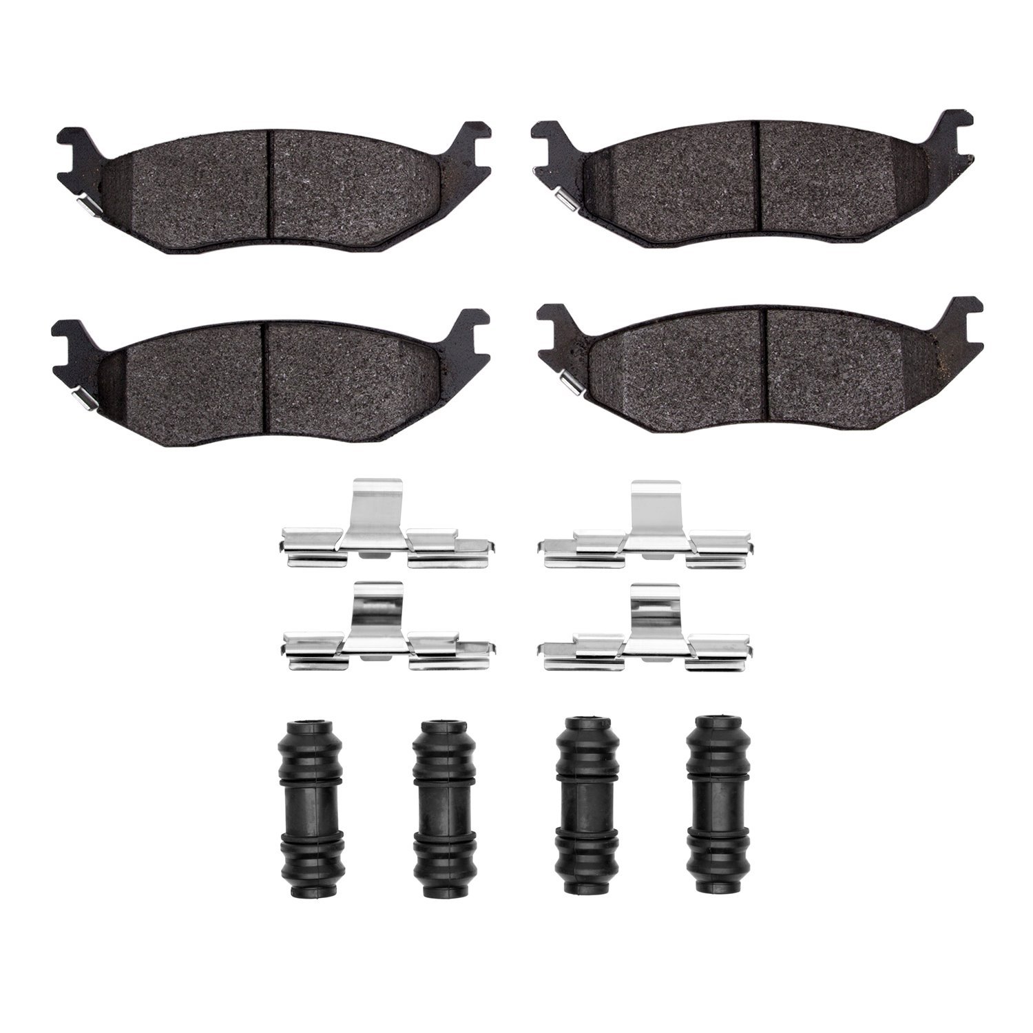 1551-0898-01 5000 Advanced Semi-Metallic Brake Pads & Hardware Kit, Fits Select Mopar, Position: Rear