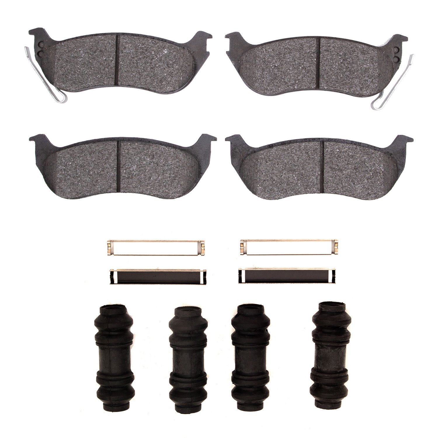 1551-0964-01 5000 Advanced Ceramic Brake Pads & Hardware Kit, 2003-2010 Multiple Makes/Models, Position: Rear