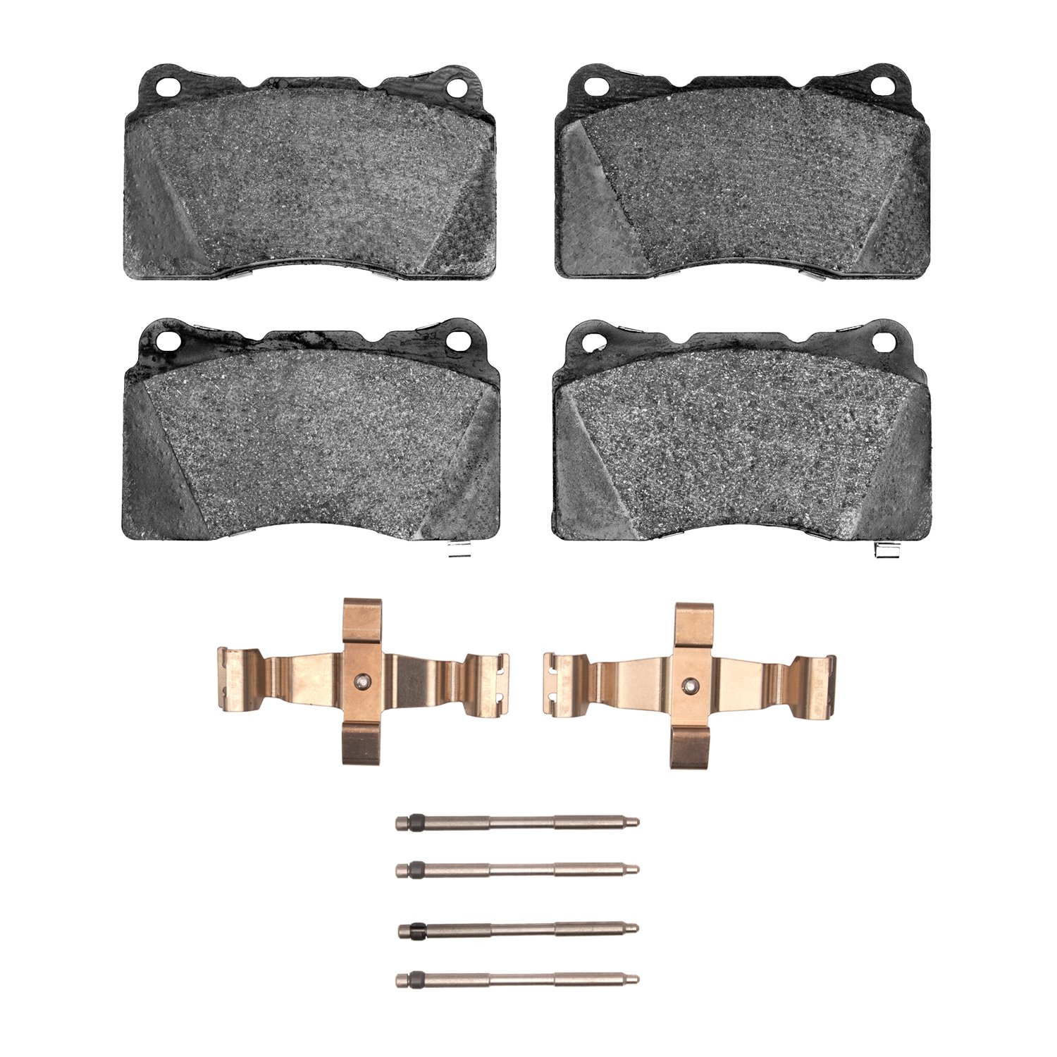 1551-1001-03 5000 Advanced Low-Metallic Brake Pads & Hardware Kit, 2016-2020 GM, Position: Front