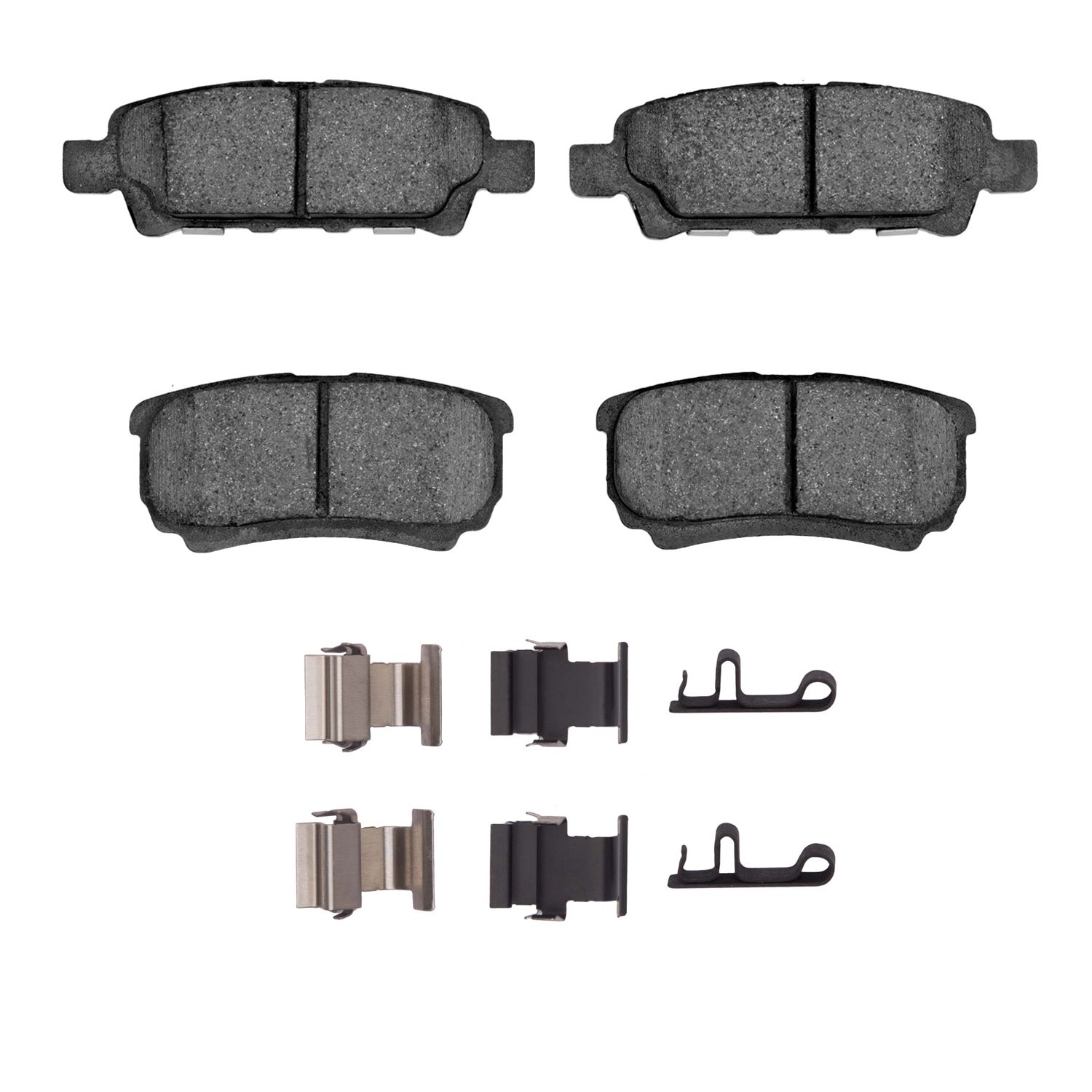 1551-1037-01 5000 Advanced Ceramic Brake Pads & Hardware Kit, 2004-2017 Multiple Makes/Models, Position: Rear