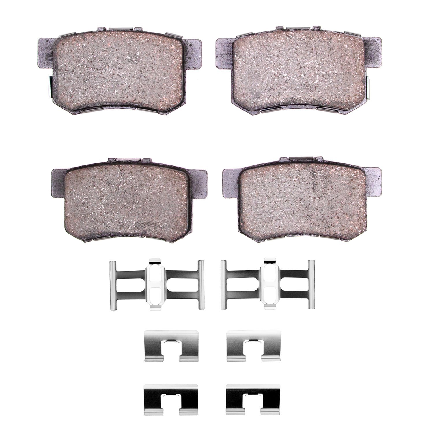 1551-1086-01 5000 Advanced Ceramic Brake Pads & Hardware Kit, 2005-2018 Acura/Honda, Position: Rear