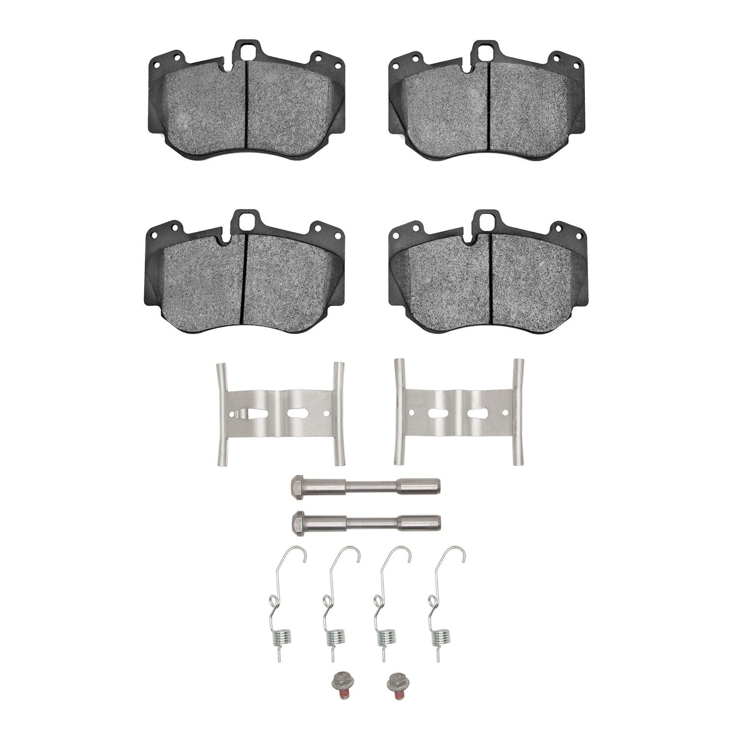 1551-1130-11 5000 Advanced Low-Metallic Brake Pads & Hardware Kit, Fits Select Multiple Makes/Models, Position: Front