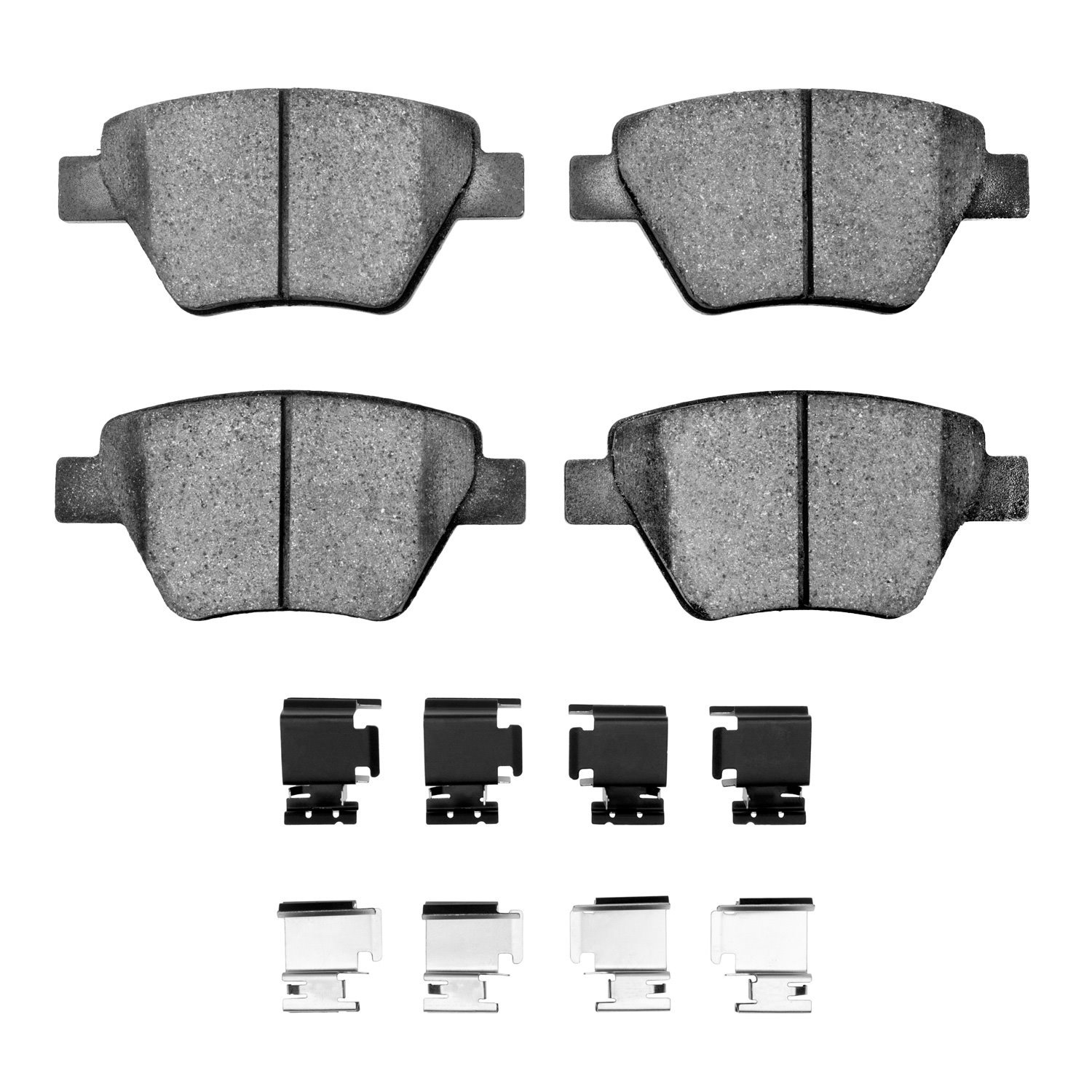 1551-1456-01 5000 Advanced Ceramic Brake Pads & Hardware Kit, 2005-2016 Audi/Volkswagen, Position: Rear