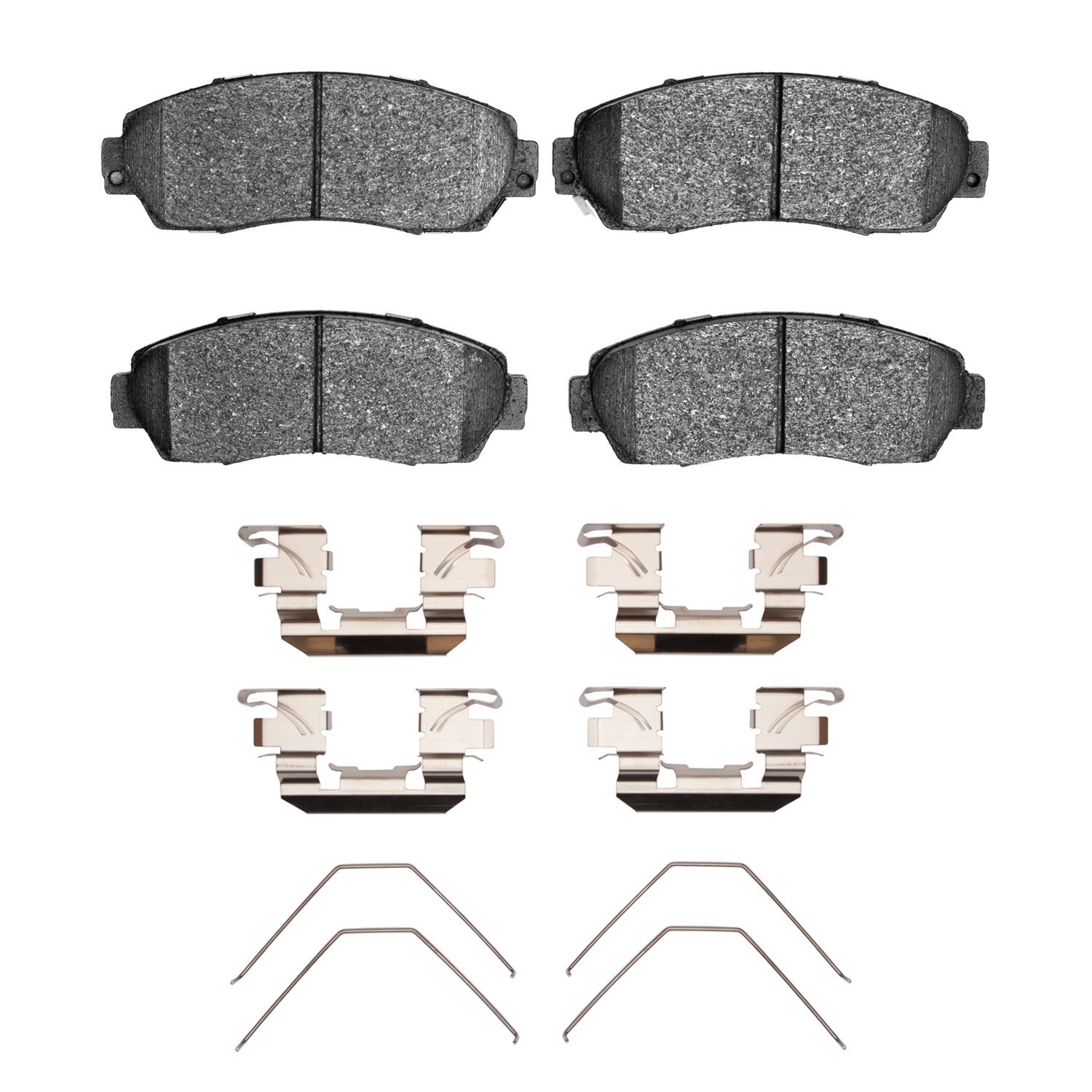 1551-1521-01 5000 Advanced Ceramic Brake Pads & Hardware Kit, Fits Select Multiple Makes/Models, Position: Front