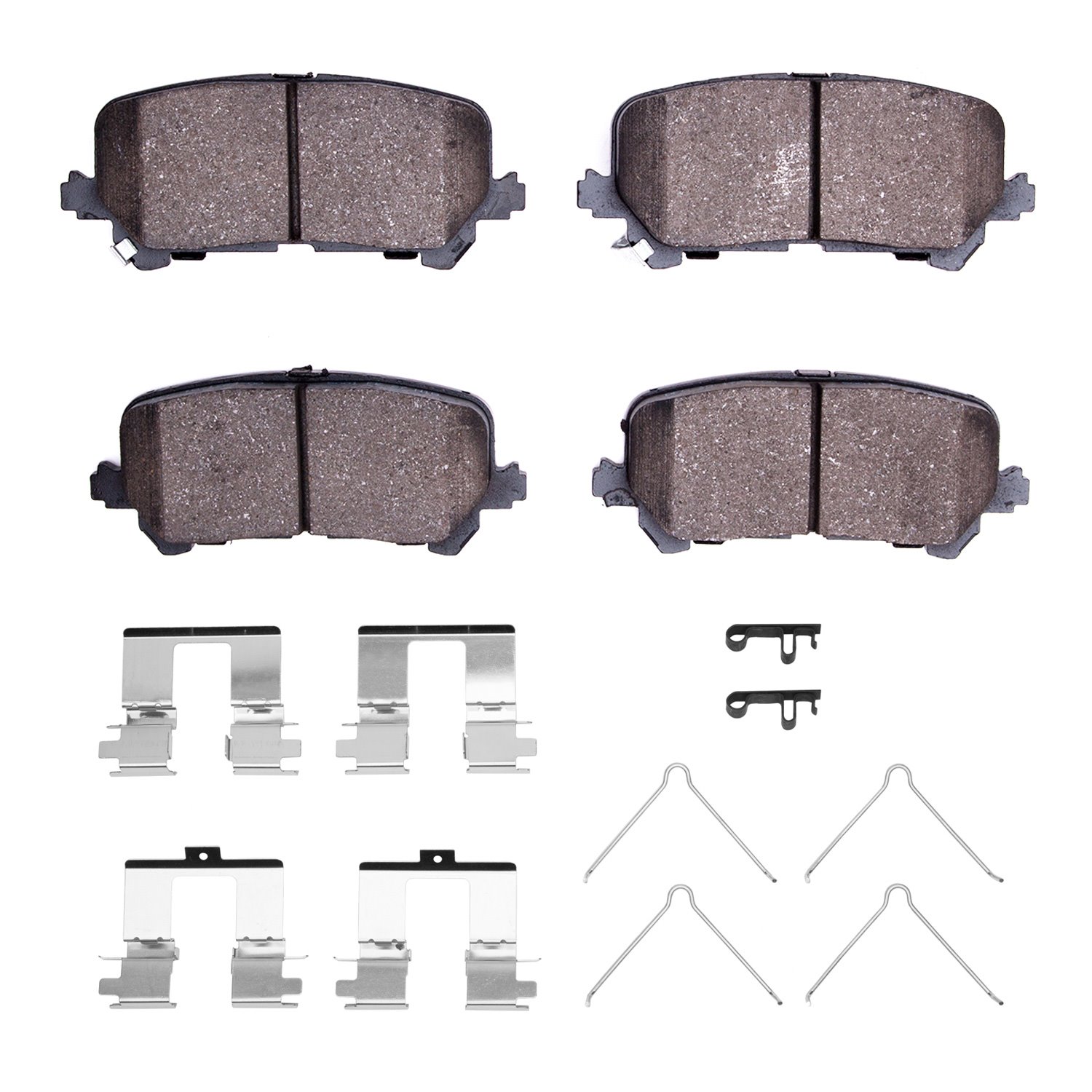 1551-1724-01 5000 Advanced Ceramic Brake Pads & Hardware Kit, Fits Select Acura/Honda, Position: Rear