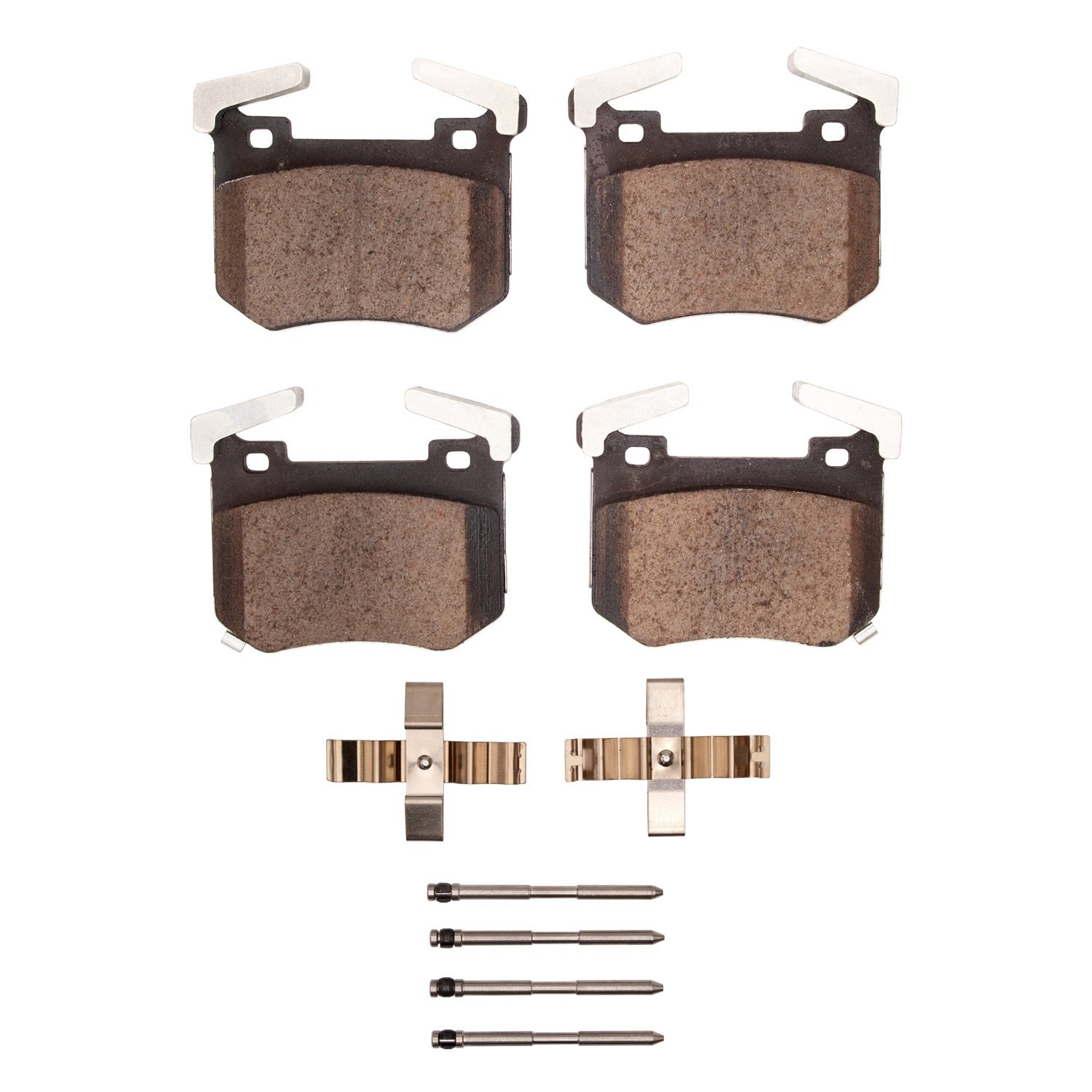 1552-2144-01 5000 Advanced Low-Metallic Brake Pads & Hardware Kit, Fits Select Kia/Hyundai/Genesis, Position: Rear