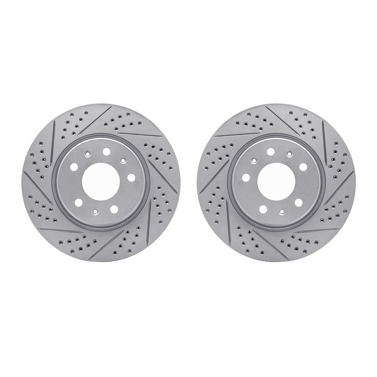 2002-46009 Geoperformance Drilled/Slotted Brake Rotors, 2003-2008 GM, Position: Front