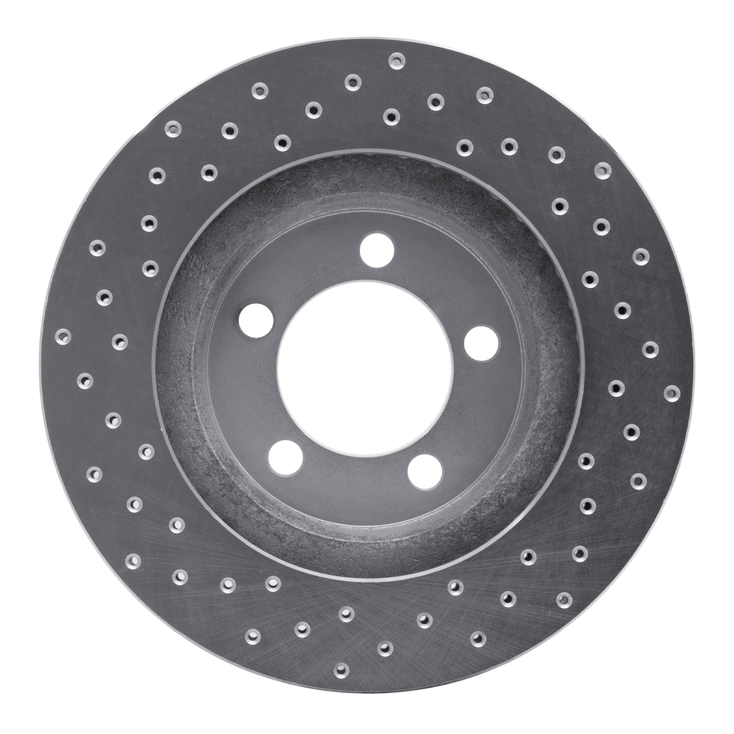 621-54043R Drilled Brake Rotor [Silver], 1965-1966 Ford/Lincoln/Mercury/Mazda, Position: Front Right