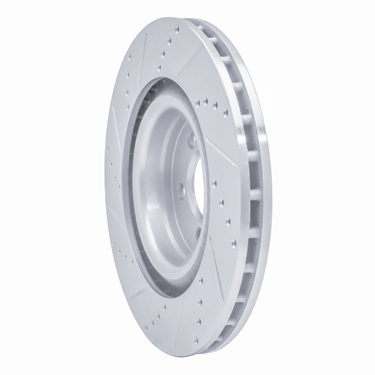 631-39019R Drilled/Slotted Brake Rotor [Silver], Fits Select Mopar, Position: Front Right