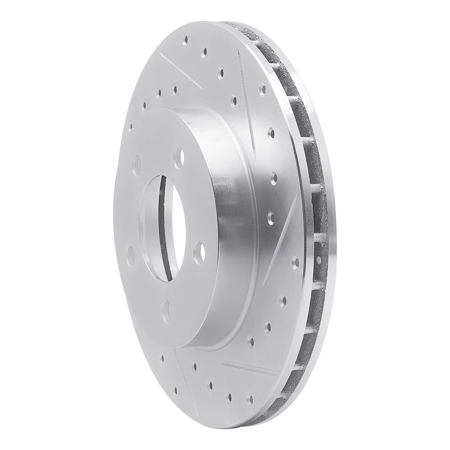 631-40011R Drilled/Slotted Brake Rotor [Silver], 1993-1997 Mopar, Position: Front Right