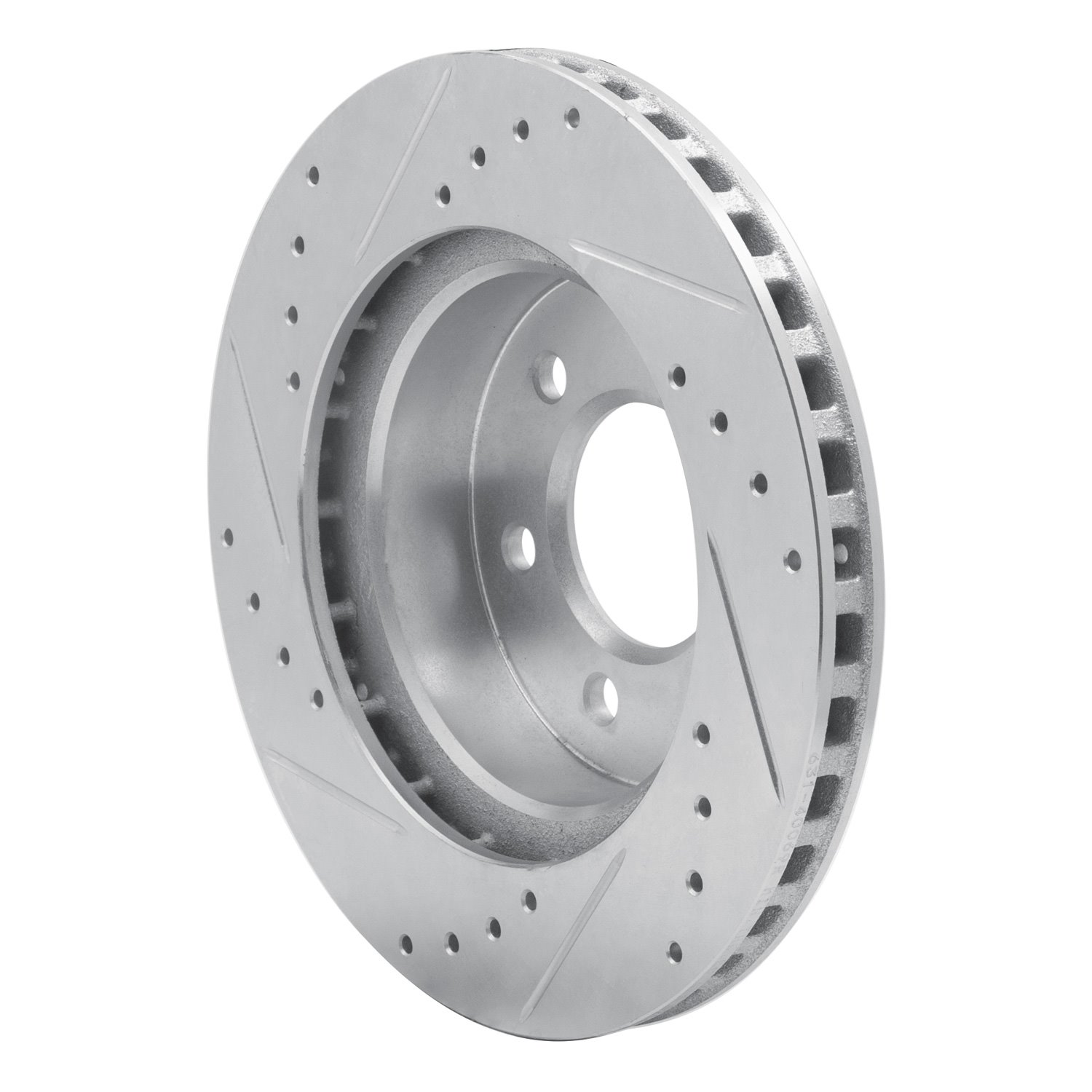 631-40069R Drilled/Slotted Brake Rotor [Silver], 1991-1996 Mopar, Position: Front Right