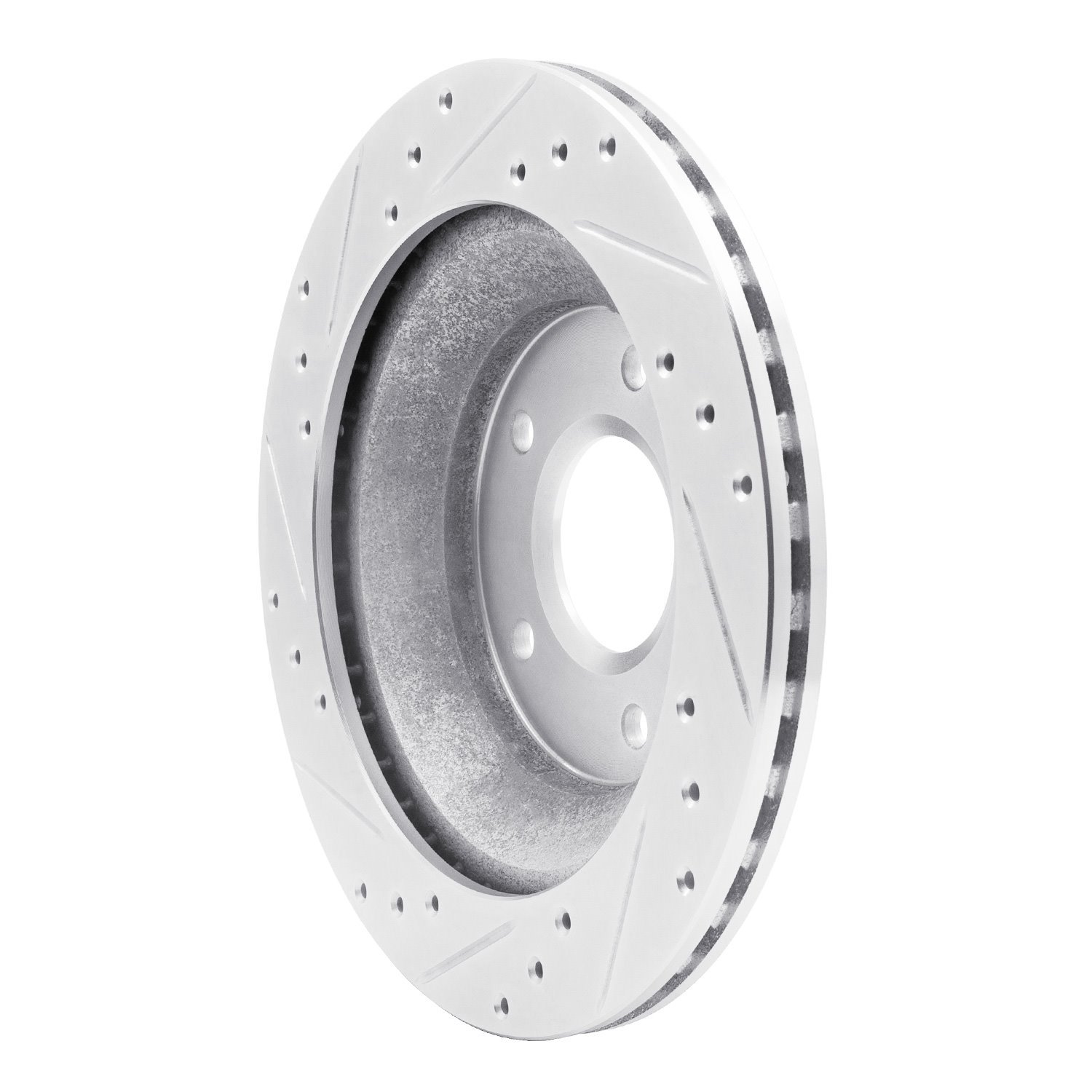 631-47021R Drilled/Slotted Brake Rotor [Silver], 1988-1994 GM, Position: Front Right