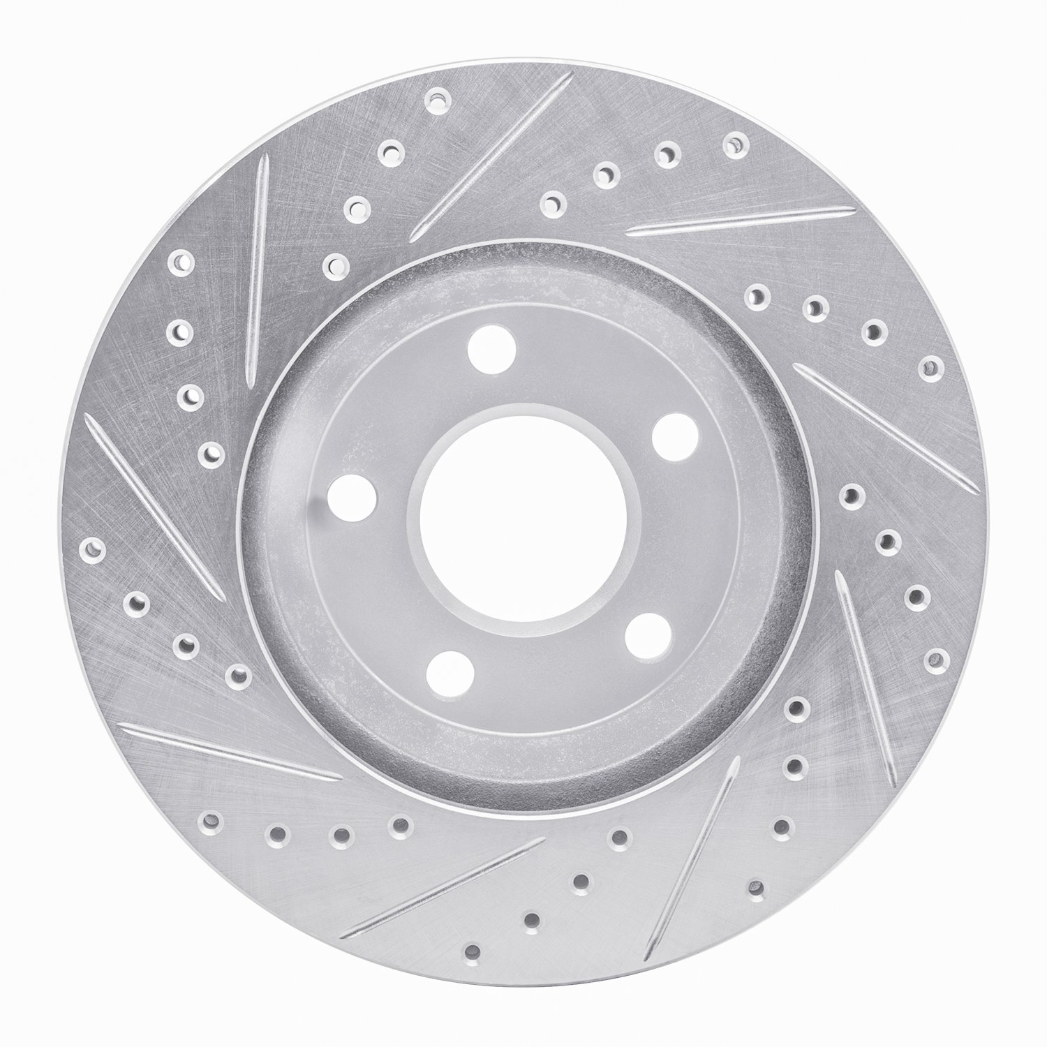 631-47032R Drilled/Slotted Brake Rotor [Silver], 2005-2005 GM, Position: Front Right