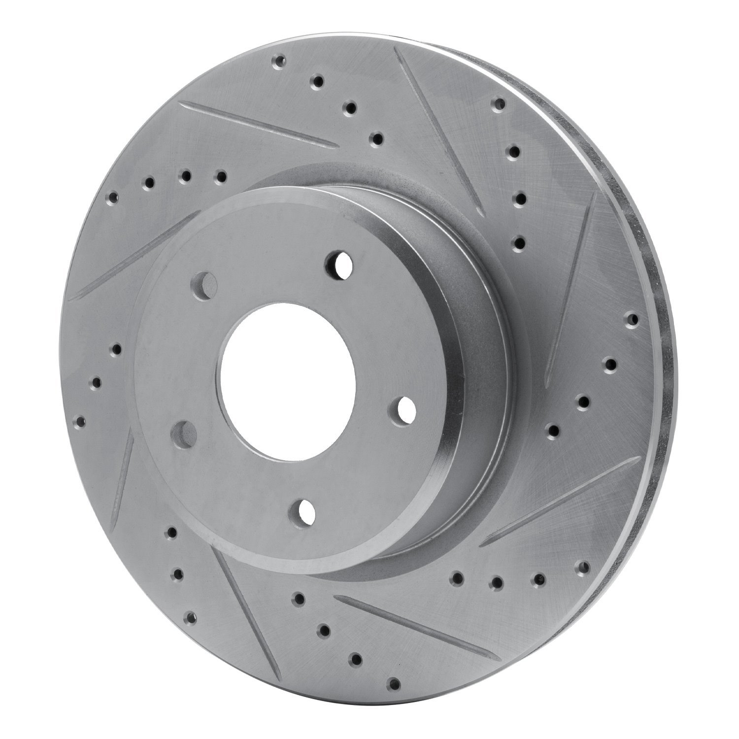 631-52016R Drilled/Slotted Brake Rotor [Silver], 2005-2006 GM, Position: Front Right