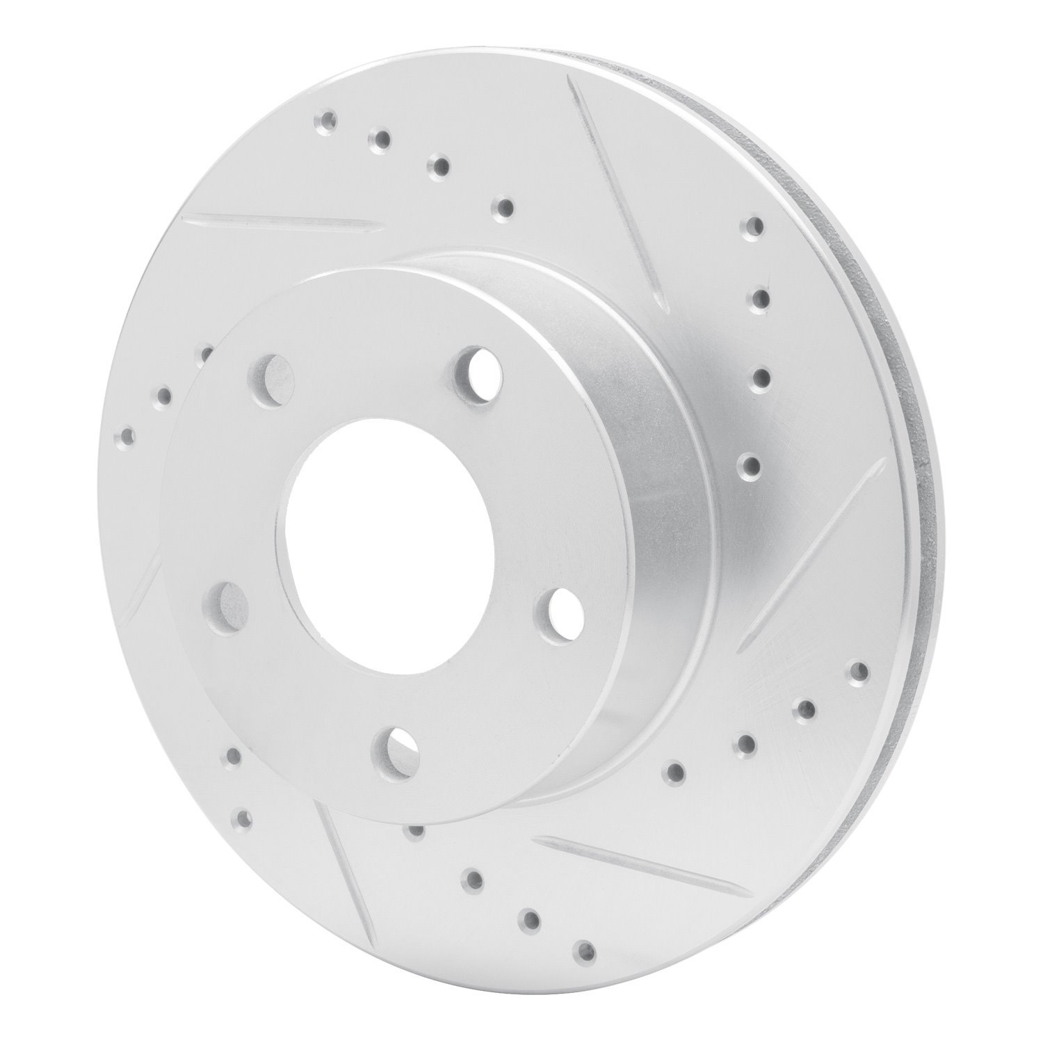 631-54016D Drilled/Slotted Brake Rotor [Silver], 1975-1980 Ford/Lincoln/Mercury/Mazda, Position: Rear Right