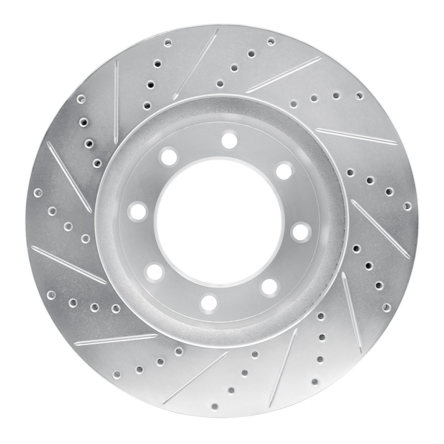 631-54223R Drilled/Slotted Brake Rotor [Silver], Fits Select Ford/Lincoln/Mercury/Mazda, Position: Fr Right,Front Right