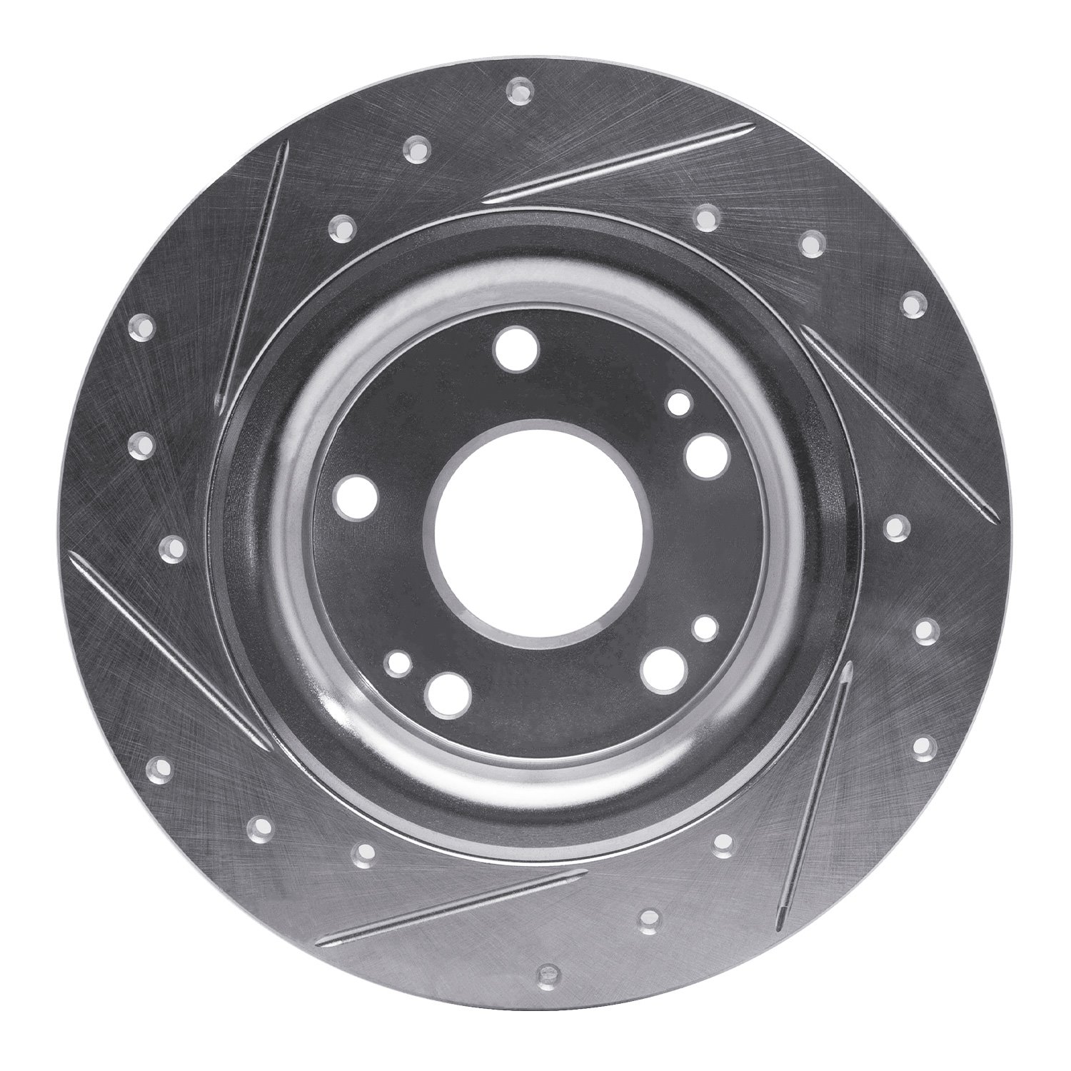631-59068R Drilled/Slotted Brake Rotor [Silver], 2017-2020 Acura/Honda, Position: Rear Right