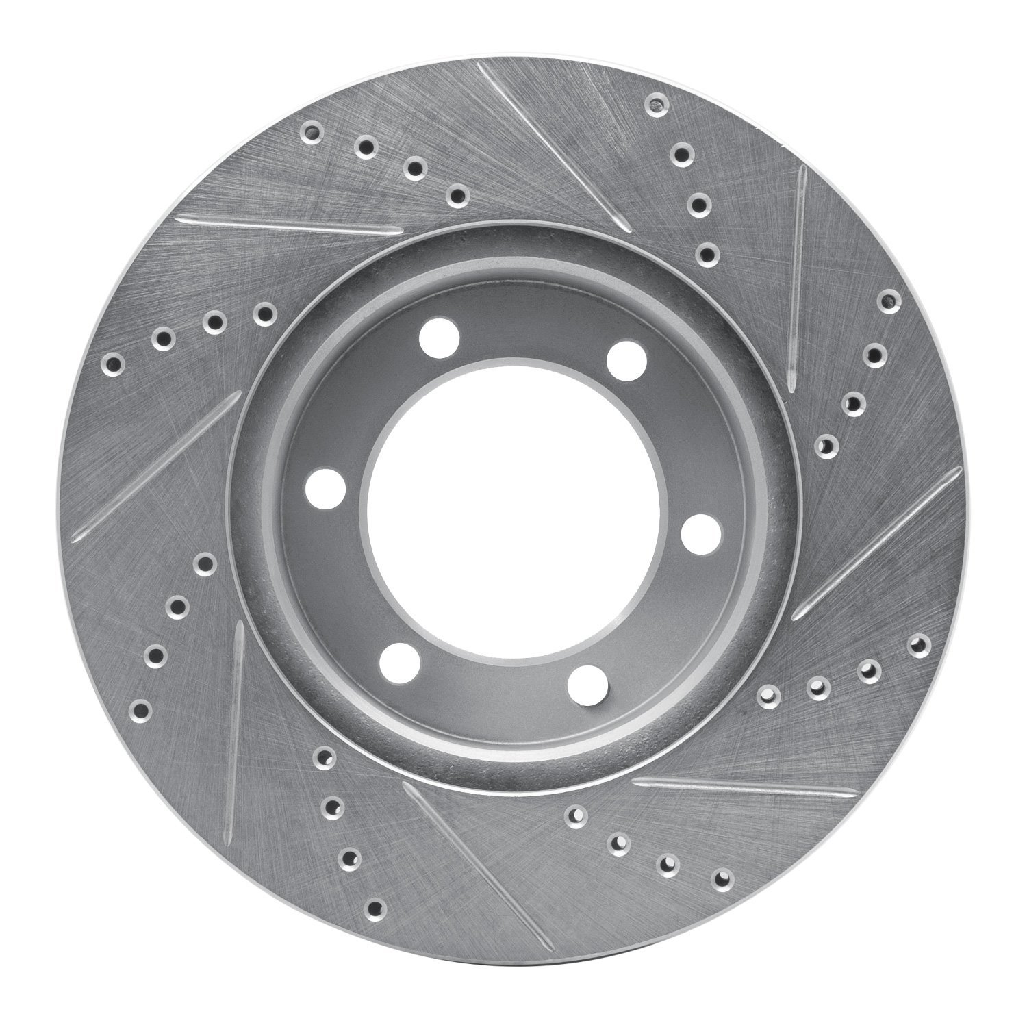 631-76124L Drilled/Slotted Brake Rotor [Silver], 2000-2007 Lexus/Toyota/Scion, Position: Front Left