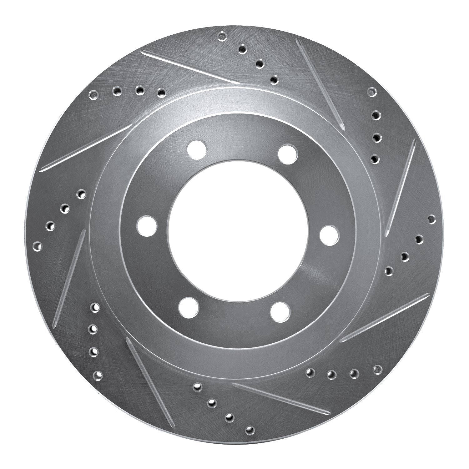 631-76126R Drilled/Slotted Brake Rotor [Silver], 2003-2009 Lexus/Toyota/Scion, Position: Front Right
