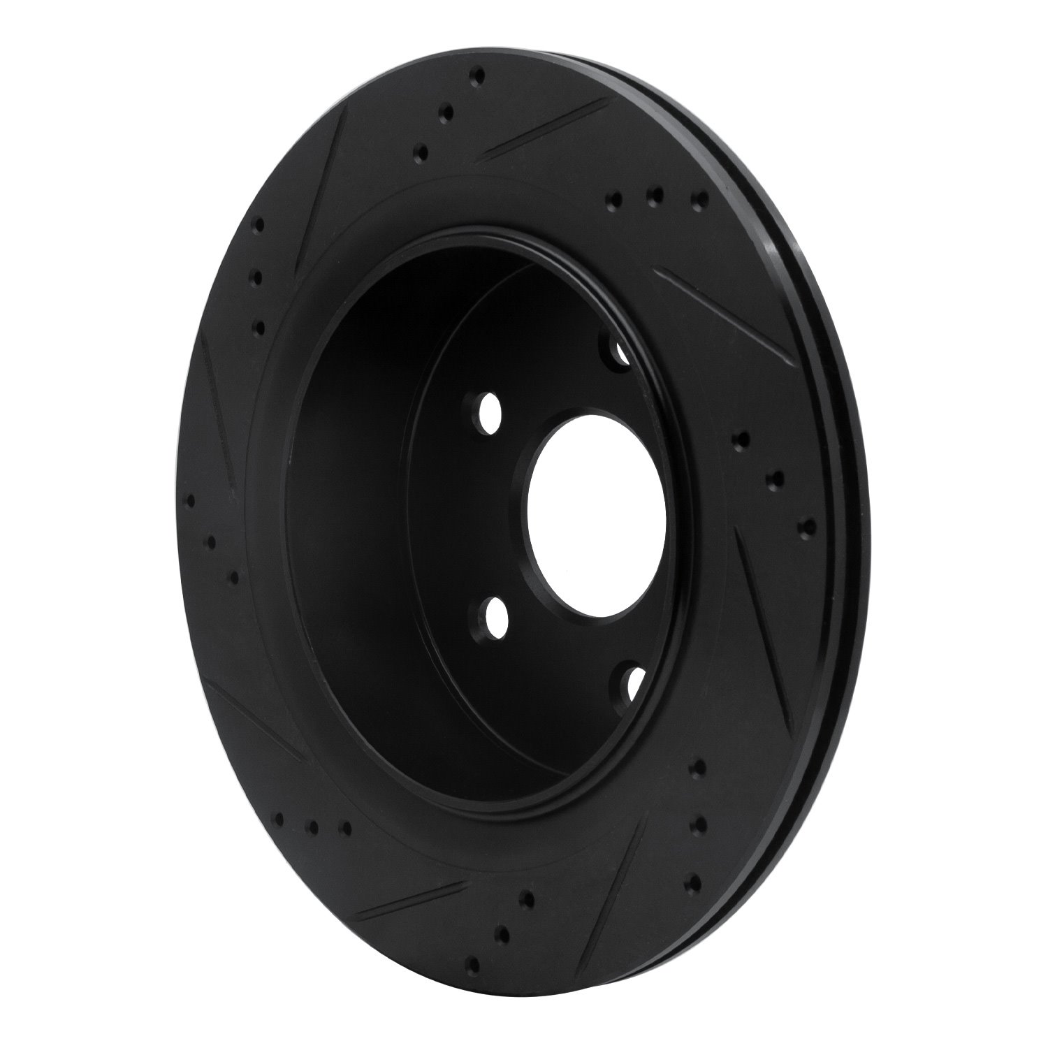 633-40095R Drilled/Slotted Brake Rotor [Black], Fits Select Mopar, Position: Rear Right