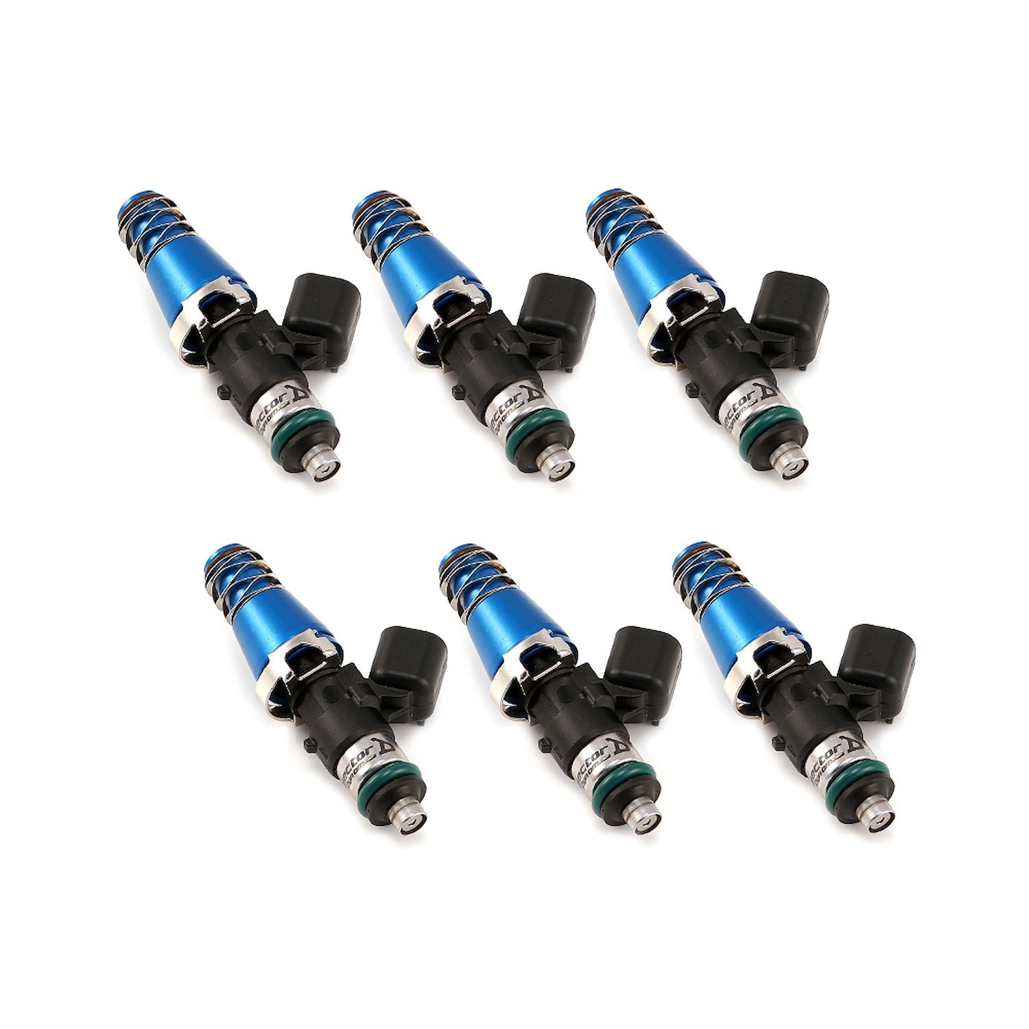 1700.60.11.14.6 1700cc Fuel Injector Set, 60 mm Length, 11 mm Blue Top, 14 mm Lower O-Ring
