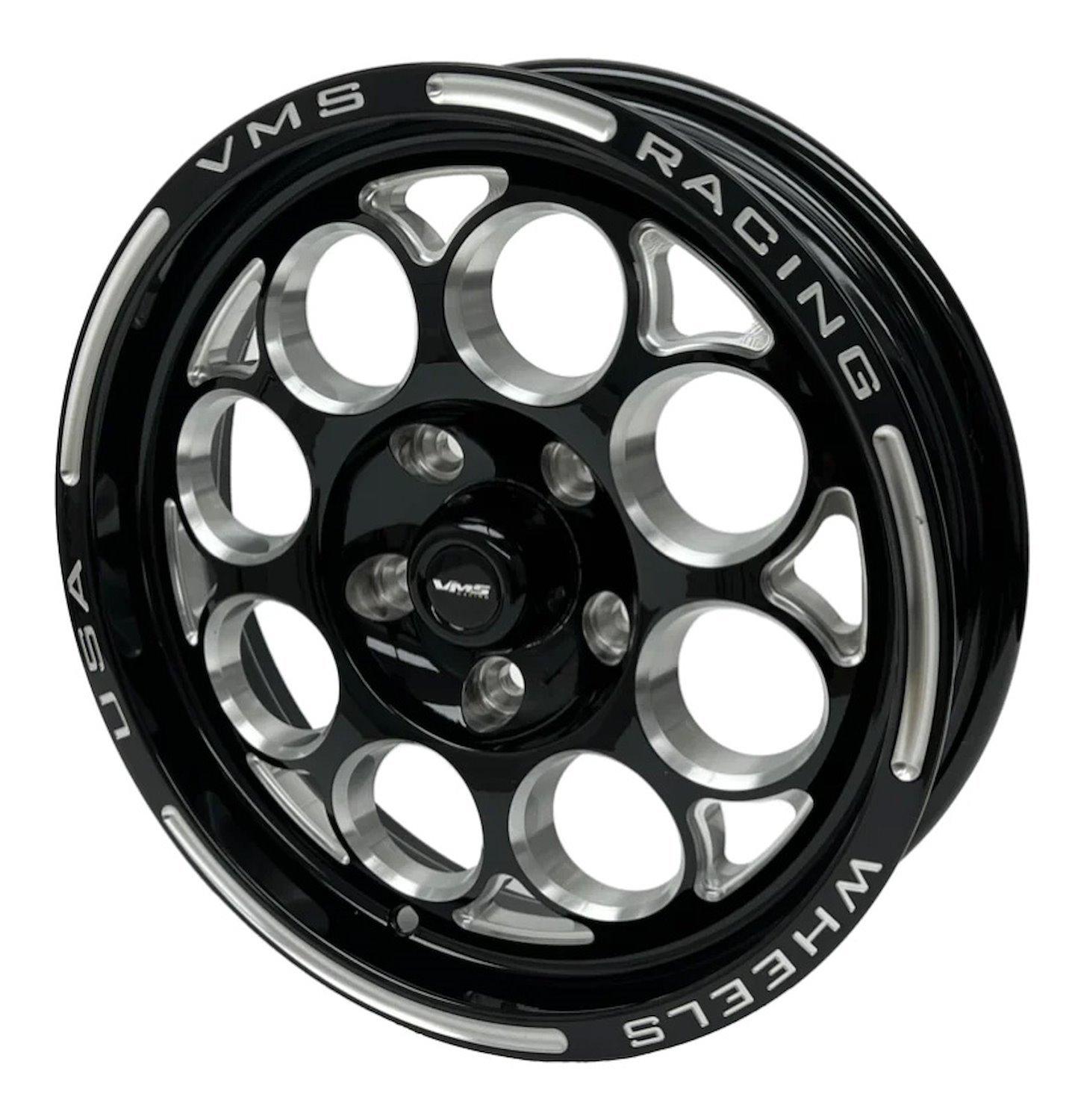 VWMO011 Modulo Wheel, Size: 15" x 3.5", Bolt Pattern: 5 x 4 1/2" (114.3 mm) [Finish: Gloss Black Milled]