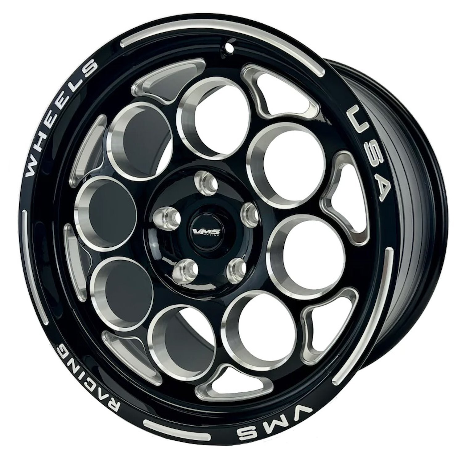 VWMO030 Modulo Wheel, Size: 17" x 10", Bolt Pattern: 5 x 4 1/2" (114.3 mm) [Finish: Gloss Black Milled]