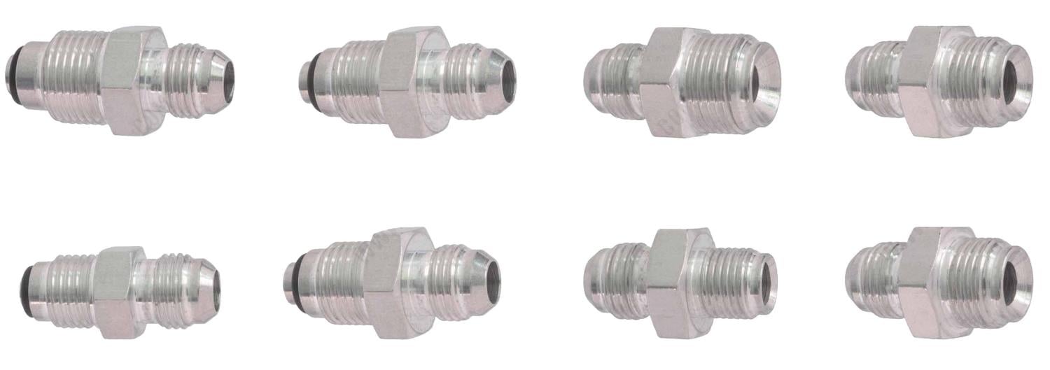 Universal Power Steering -6AN Hose Adapter Fitting Kit [M16-1.5, 5/8 in.-18, M14-1.5, M18-1.5, 1/2 in.-20, 1- 11/16 in.-18]