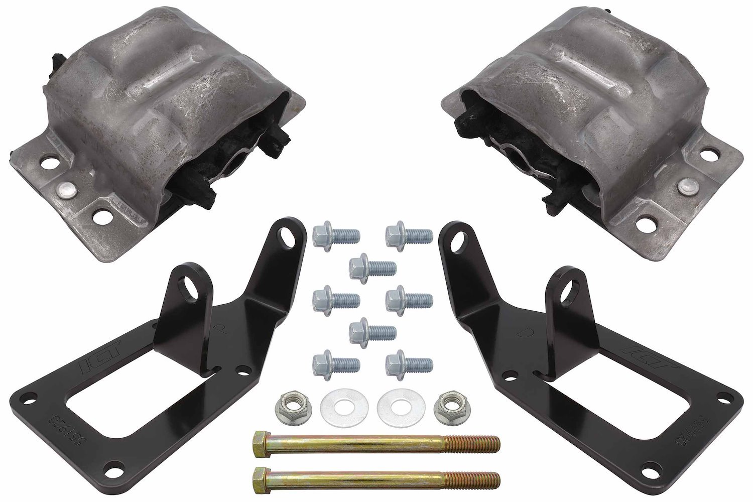 5510KIT003EM Engine Mount Conversion Kit GM LS for 1973-1987 Chevy 2WD/4WD Truck