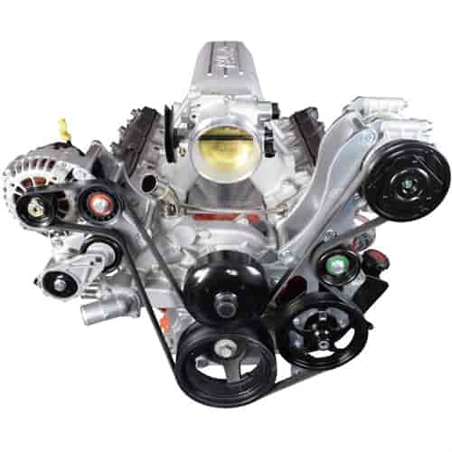 LS A/C Compressor & Power Steering Bracket Kt  for 1996-2004 Chevy S10 Swap