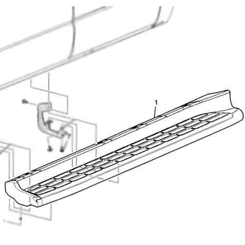 Molded Assist Step RH 2005-06 Cadillac Escalade, Chevy Avalanche/Silverado/Suburban/Tahoe, GMC Sierra/Yukon