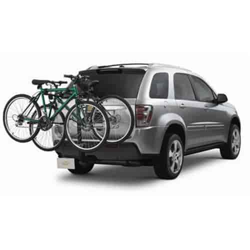 Trailer-Hitch Mounted Bicycle Carrier Hand Operated Tilt-Down Lever