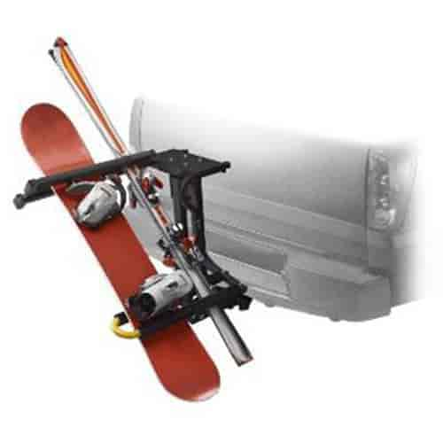 Hitch-Mounted Ski Carrier Requires Bicycle Carrier 338-12499171