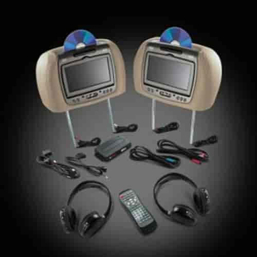 Dual Headrest DVD Package 2010-14 Cadillac Escalade