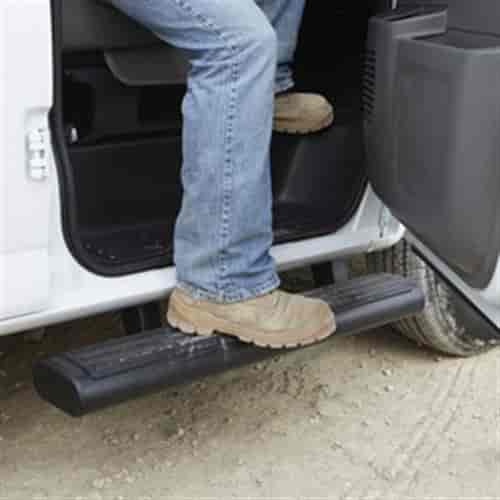 Tubular Assist Steps - 6" Oval 2012-15 Chevy Express/GMC Savana Cargo Van