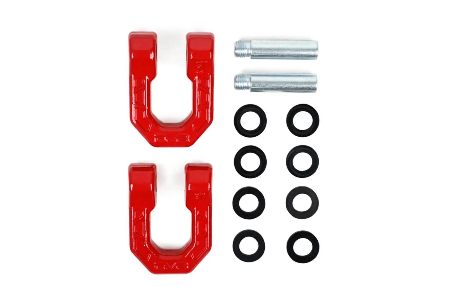 UNSK-01RD Elite Series 3/4 in. D-Ring Shackles [Red]