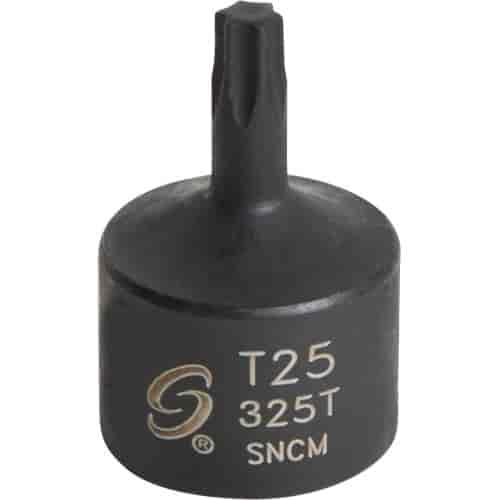 T25 Stubby Internal Star Impact Socket 3/8" Drive