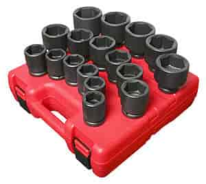 17pc. Heavy Duty SAE Impact Socket Set 3/4" Drive