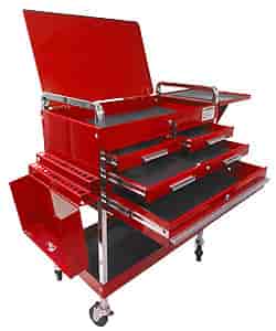 Deluxe Service Cart Red