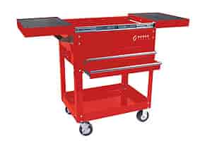 Compact Slide Top Utility Cart Red