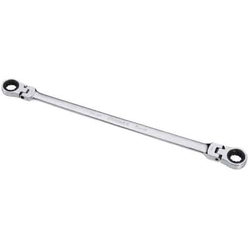 14mm x 15mm Extra Long Double Box Flex Head Ratcheting Wrench