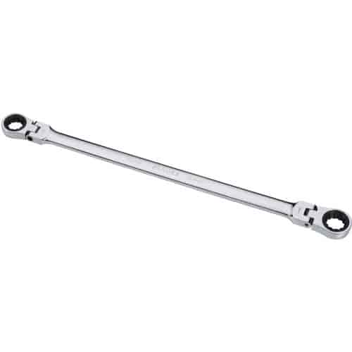 16mm x 18mm Extra Long Double Box Flex Head Ratcheting Wrench
