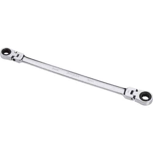 8mm x 9mm Extra Long Double Box Flex Head Ratcheting Wrench