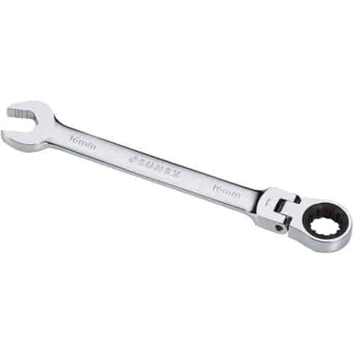 16mm V-Groove Flex Head Combination Ratcheting Wrench