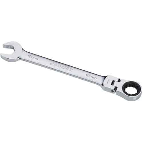 19mm V-Groove Flex Head Combination Ratcheting Wrench