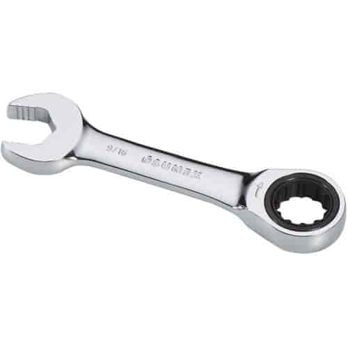9/16" Stubby V-Groove Combination Ratcheting Wrench