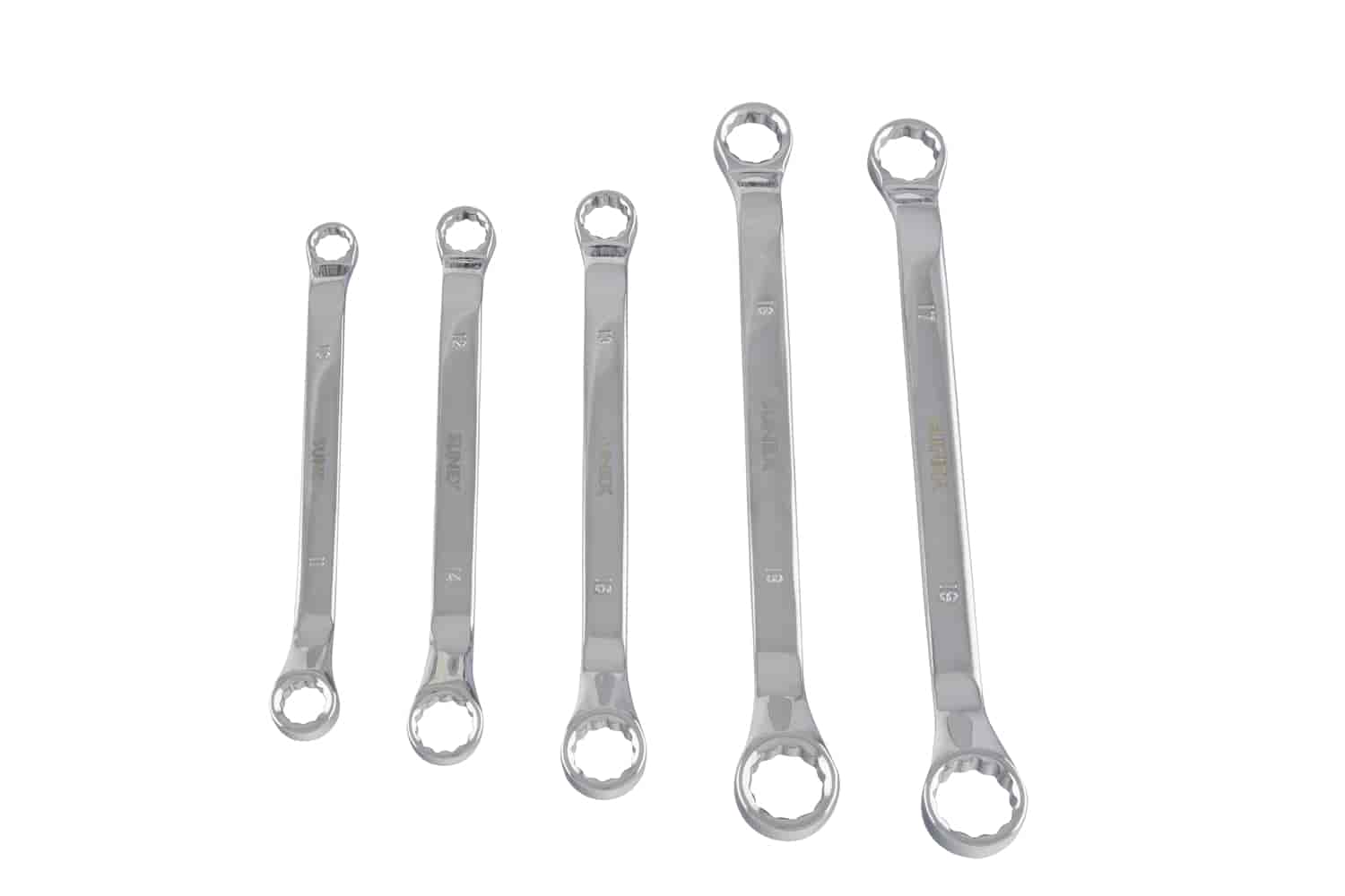 5 Pc. Fully Polished Metric Double Box Wrench Set