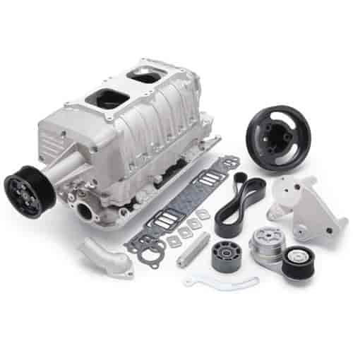 E-Force Enforcer RPM Dual Quad Satin Supercharger Kit for 1955-1986 Small Block Chevy