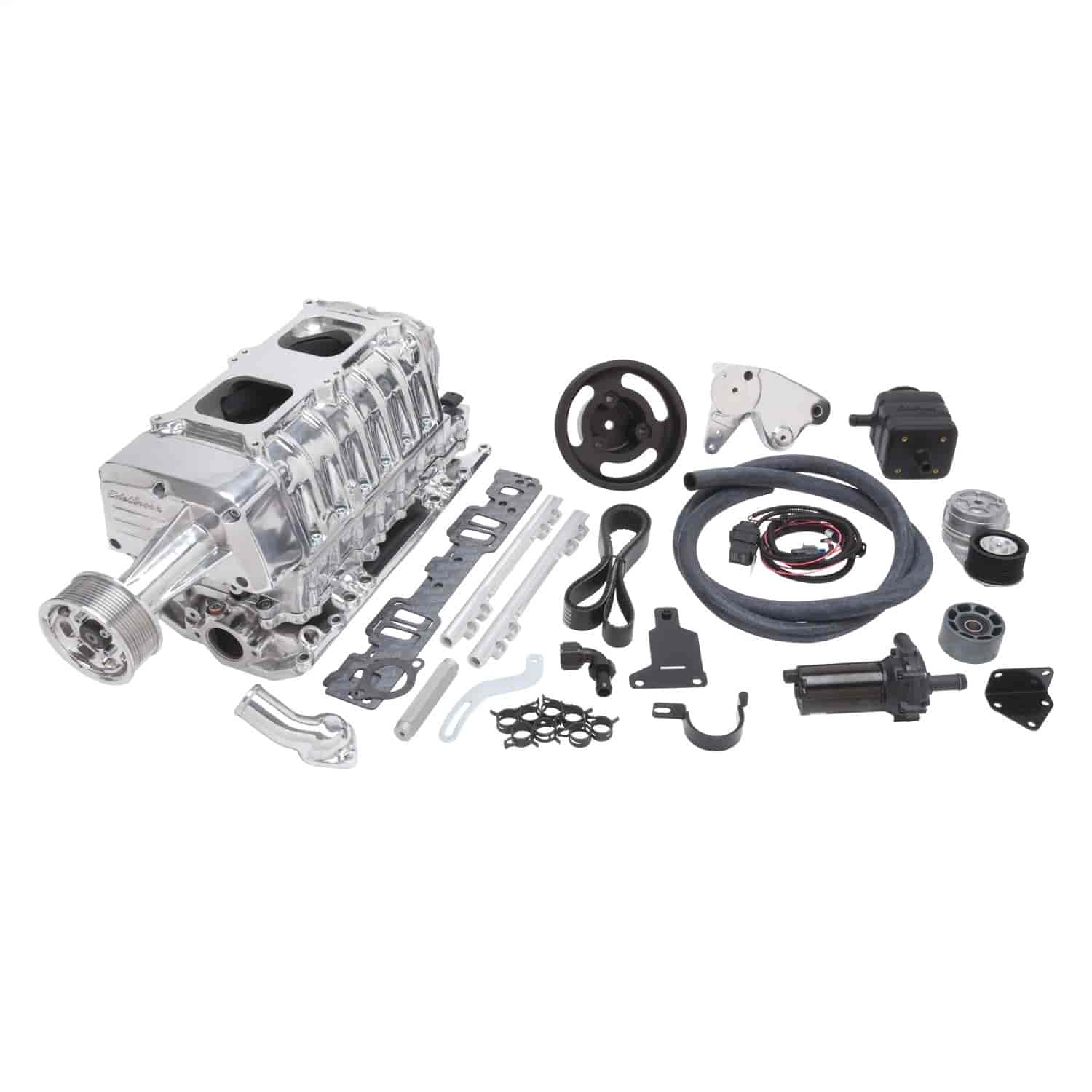 E-Force Enforcer RPM EFI Polished Supercharger Kit for 1955-1986 Small Block Chevy